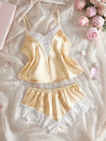 Gloria Silk Two Piece Pajamas