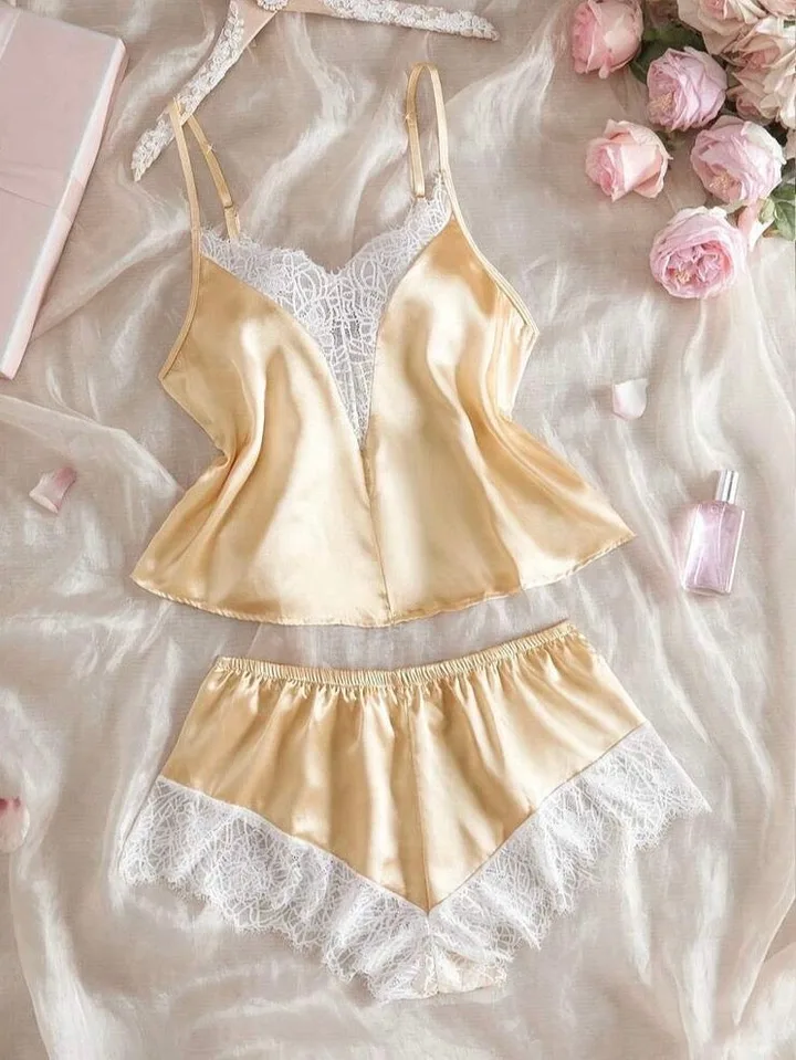 Gloria Silk Two Piece Pajamas